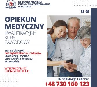 opiekun medyczny – kurs zawodowy