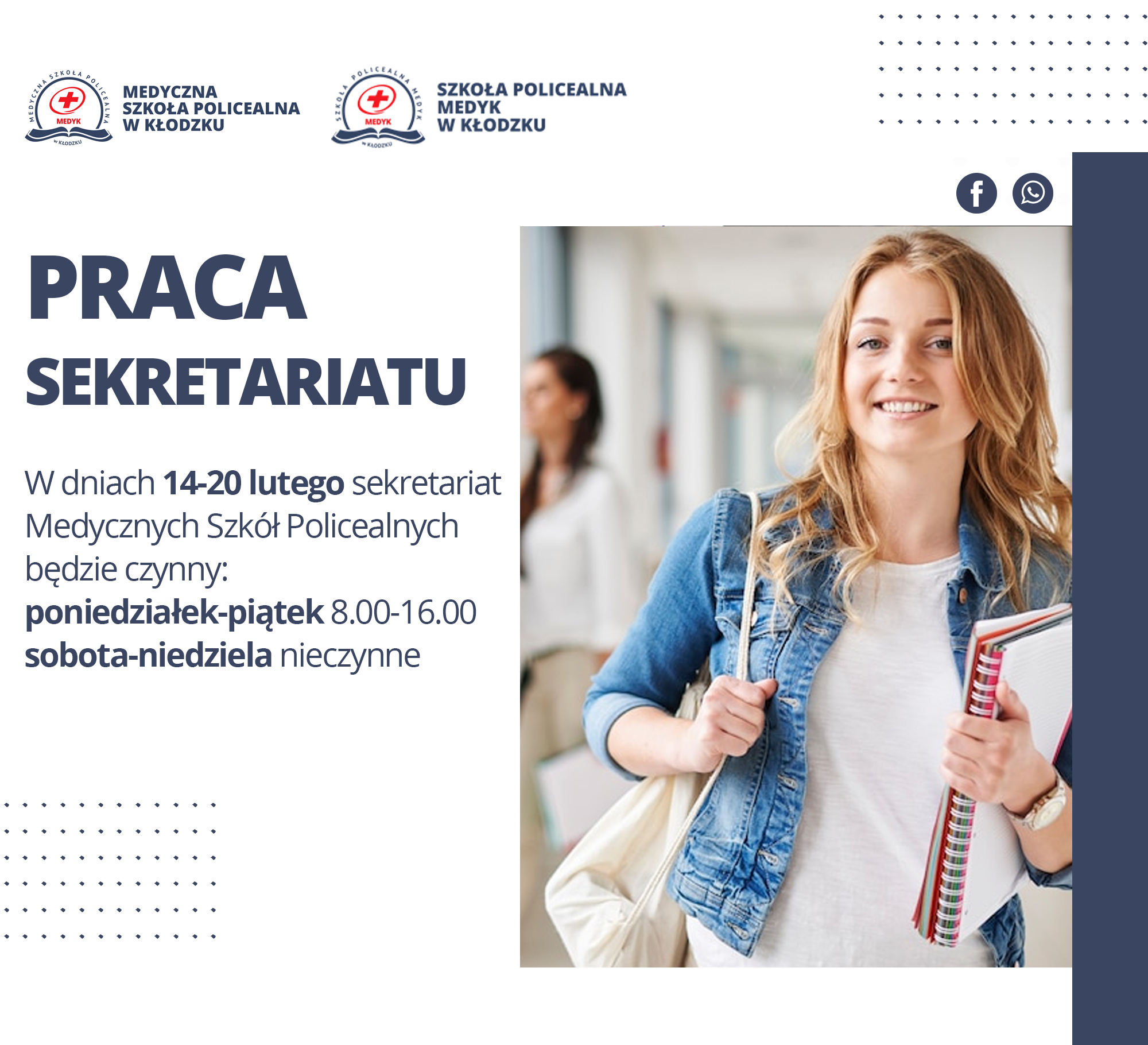 Praca sekretariatu 14-20 lutego 2022