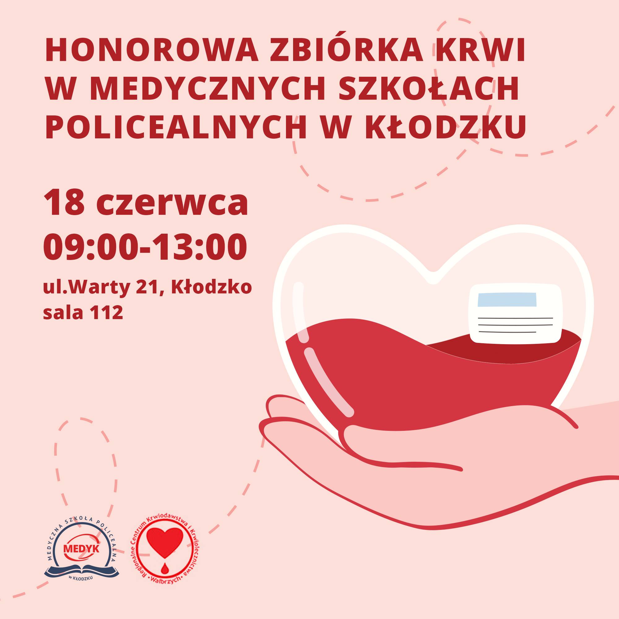 Organizacja zbiórki krwi w Medycznych Szkołach Policealnych w Kłodzku!