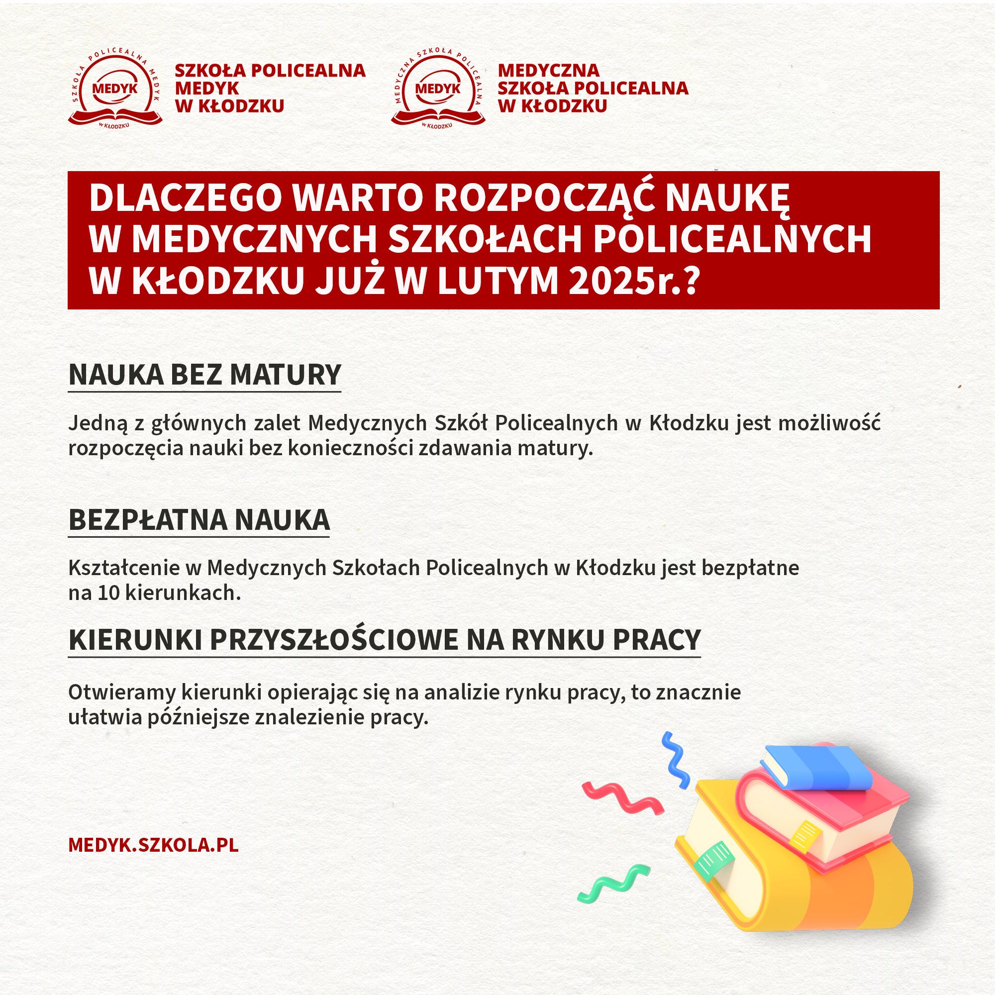 Dlaczego warto rozpocząć naukę w Medycznych Szkołach Policealnych w Kłodzku?